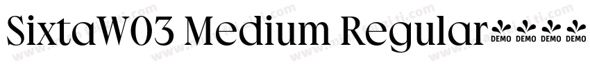 SixtaW03 Medium Regular字体转换
